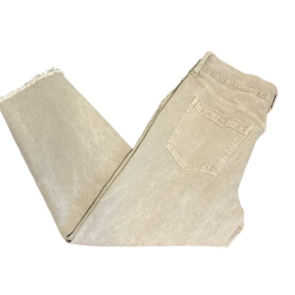 Banana Republic High Rise Wide Leg Crop Jeans Quartz Size 32 - Picture 3 of 8